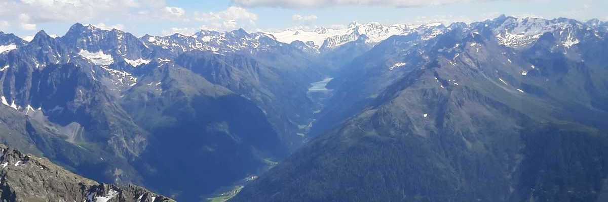 Flugwegposition um 14:46:16: Aufgenommen in der Nähe von Gemeinde Wenns, Österreich in 2837 Meter